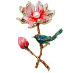 Brosa Lotus Song cu Perla Naturala