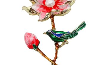 Brosa Lotus Song cu Perla Naturala