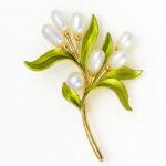 Brosa Margaritar cu Perle Naturale