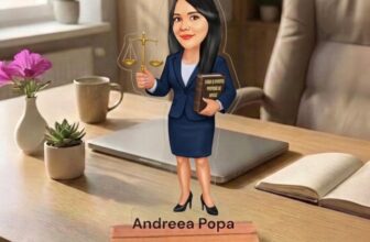 Caricatura pentru Avocata – Statueta Personalizata tip Trofeu
