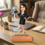 Caricatura pentru Sefa Banilor- Statueta Personalizata tip Trofeu