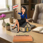 Caricatura pentru Agent Imobiliar – Statueta Personalizata tip Trofeu
