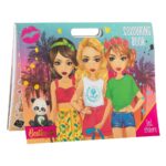 Carte de colorat cu autocolante Grafix Besties 26×35 cm