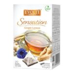 Ceai de Ghimbir si Lamaie – Vedda Evolet Sensation Ginger Lemon, 20 plicuri x 2.25 g