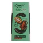 Ciocolata Amaruie Sweet & Safe cu Indulcitor din Stevia Sly Nutritia, 90 g