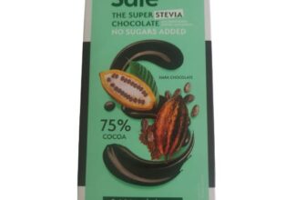 Ciocolata Amaruie Sweet & Safe cu Indulcitor din Stevia Sly Nutritia, 90 g