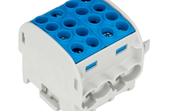 Clema derivatie izolata de nul, Cu, 1 pol, 35mmp, 4 intrari 4 iesiri, albastru, SCHRACK IK026222-X-4