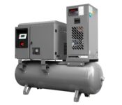 Compresor de aer profesional cu surub, cu invertor si uscator de aer – 3.7kW, 450 L/min, 8bari – Rezervor 300 litri – Falke-FFTG-3.7-300L-8b-400VCOMBO