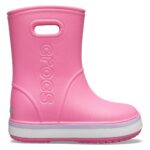 Cizme Crocs Kids’ Crocband Rain Boot Roz – Pink Lemonade/Lavender
