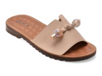 Papuci GRYXX bej, 70448, din piele naturala
