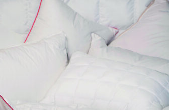 Pilota cu puf si pene de gasca cu husa bumbac 180×200