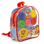 Gentuta cu forme si 6 recipiente plastilina Paw Patrol