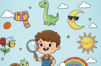 Ghicește, scrie și colorează!