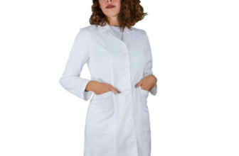 Halat medical lung pentru dama, alb, marimea XS