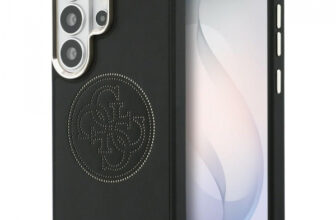 Husa MagSafe pentru Samsung Galaxy S26 Ultra S948, Guess, Perforated Logo, Neagra