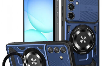 Husa pentru Samsung Galaxy A37 5G, Techsuit, RuggedCam, Albastra