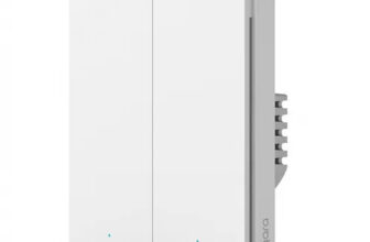 intrerupator inteligent aqara h1 double rocker, nu necesita nul, 2 canale, zigbee