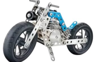 Joc constructii din metal 283 piese – masina de teren decapotabila verde, 8 ani+