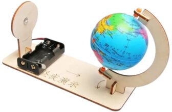 Joc STEM educativ DIY rotatia Pamantului zi si noapte pentru copii 8 ani+