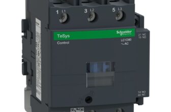 Contactor TeSys D 3P 80A AC-3 440V – aux 1NO+1NC, bobina 230V 50Hz Schneider LC1D80P5