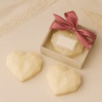 Mărturie nuntă lumânare inimă forme geometrice