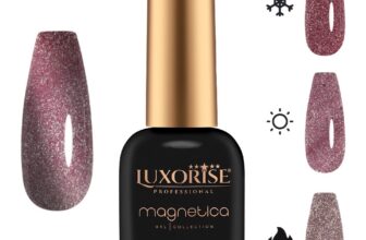 Oja Semipermanenta LUXORISE MAGNETICA – ThermoCharm, Garnet Glitz 10ml