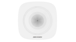 Sirena wireless interior Hikvision DS-PS1-I-WE(B)-R, AX PRO, 868 MHz, 110 dB, LED rosu, baterie