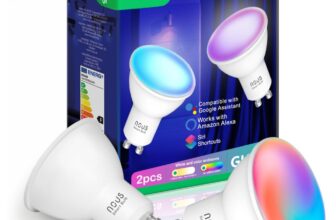 Set 2 becuri LED RGB Smart NOUS P8, GU10, Control din aplicatie / 5907772033807