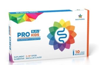 Probiotic pentru copii Pro Bleu Kids, 10 fiole x 5 ml – Bleu Pharma