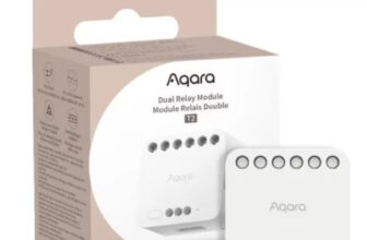 releu inteligent cu 2 canale aqara dual relay module t2, zigbee, monitorizare consum, dry contact