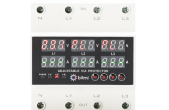 Releu trifazat asincron de protectie la tensiune si curent 1-63A, Bitmi 11854