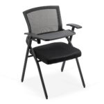 RESIGILAT – Scaun conferinta pliabil si masuta rabatabila HRC 603 negru