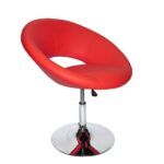 RESIGILAT – Scaune de relaxare din piele eco rosu rotativ si reglabil REL 218