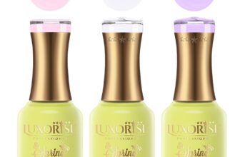 Set 3 Oje Semipermanente LUXORISE, Spring Collection – Petal Poetry