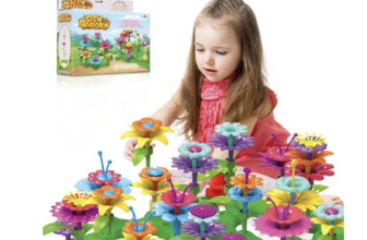 Set creativ de constructie DIY Gradina cu flori, 72 piese