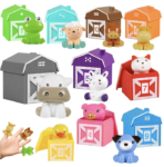 Set marionete de sortat si asociat cu animalute de la ferma, 20 piese, 3 ani+