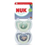 Set 2 Suzete NUK First Choice Night Silicon Cutie Depozitare Hipopotam/Koala 18-36 luni