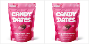 Twin Pack Smood Sweets Fizzy Bubble Gum Dates 100 g – Default Title
