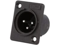 Soclu XLR tată PIN: 3 pt.montare pe panou,înşurubare lipire