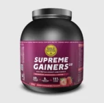 Supliment pentru cresterea masei musculare si volumizare musculara GoldNutrition Supreme Gainers 2.0 capsuni 2 9 kg