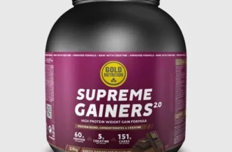 Supliment pentru cresterea masei musculare si volumizare musculara GoldNutrition Supreme Gainers 2.0 ciocolata 2 9 kg