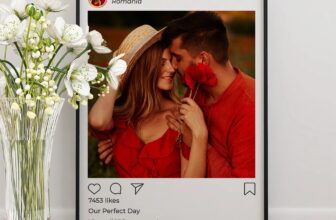 Tablou personalizat cu fotografie stil postare