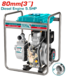 Motopompa diesel TOTAL 3 inch (80 mm), 5.5 CP, debit 1000 l/min
