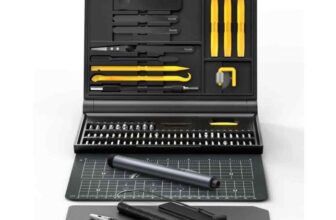 Trusa surubelnita electrica de precizie cu acumulator plus accesorii pentru telefoane mobile E1 NEX Fanttik E1NEXWorkstation, 85 piese