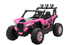 UTV electric 4×4, pentru 2 copii, Kinderauto RZR2000, 180W, 12V, echipare PREMIUM, roz