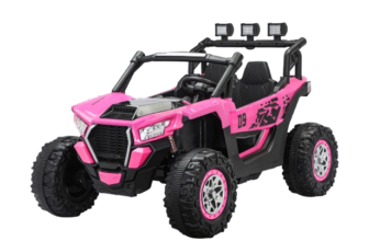 UTV electric 4×4, pentru 2 copii, Kinderauto RZR2000, 180W, 12V, echipare PREMIUM, roz