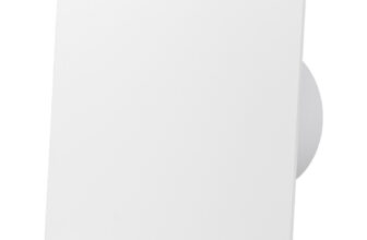 ventilator baie drim o100 s, super silent, debit 93 m3/h, panou abs schimbabil, clapeta antiretur, garantie 2 ani, alb