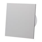 ventilator baie drim o125 s, super silent, debit 140 m3/h, panou plexi schimbabil, clapeta antiretur, garantie 2 ani, gri