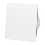 ventilator baie drim o125 s, super silent, debit 140 m3/h, panou plexi schimbabil, clapeta antiretur, garantie 2 ani, silver