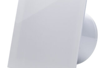 ventilator de baie ecovent decora, o100, super silent, panou plexiglas schimbabil, clapeta antiretur, debit 93 m3/h, garantie